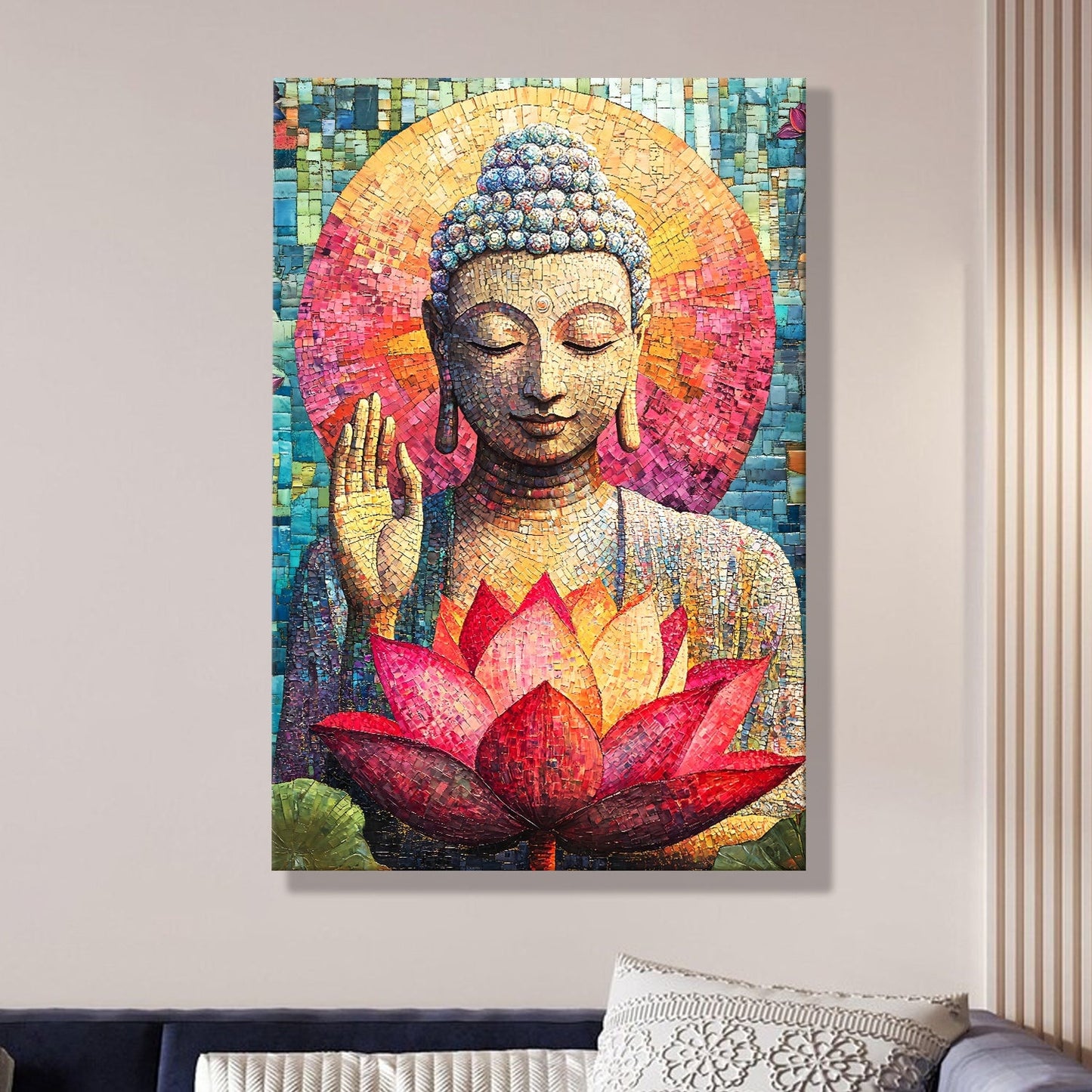 Graceful Buddha Meditation Wall Art for Peaceful Home Décor
