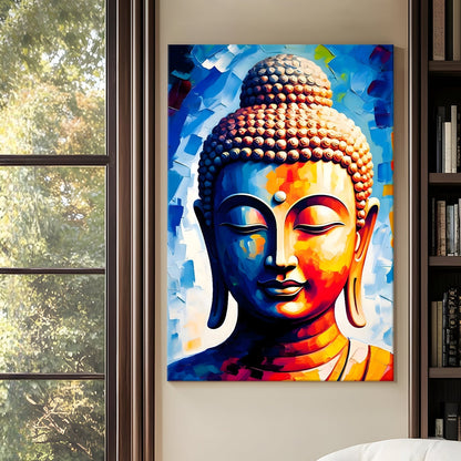 Calm Buddha Meditation Wall Art for Peaceful Home Décor
