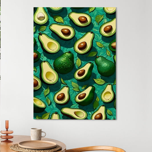 Avocado Love Canvas Wall Art for Vibrant Kitchen Décor