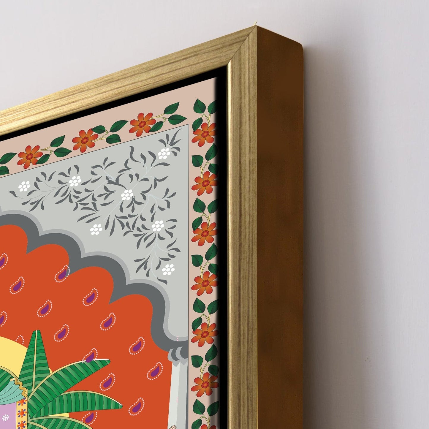 Shreenathji Pichwai Canvas Wall Art Traditional Indian Home Decor