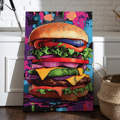 Stacked & Sassy Canvas Wall Art Painting for Modern Décor