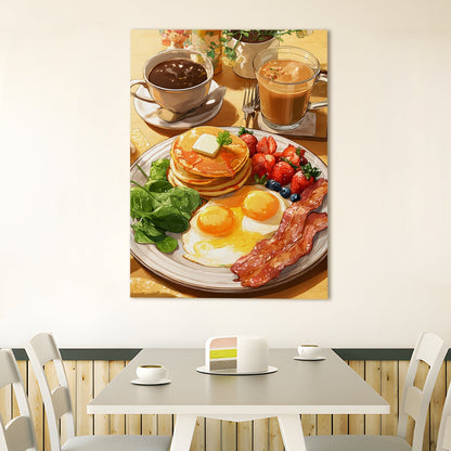 Cheerful Kitchen Café Wall Art – Bright & Stylish Canvas Decor