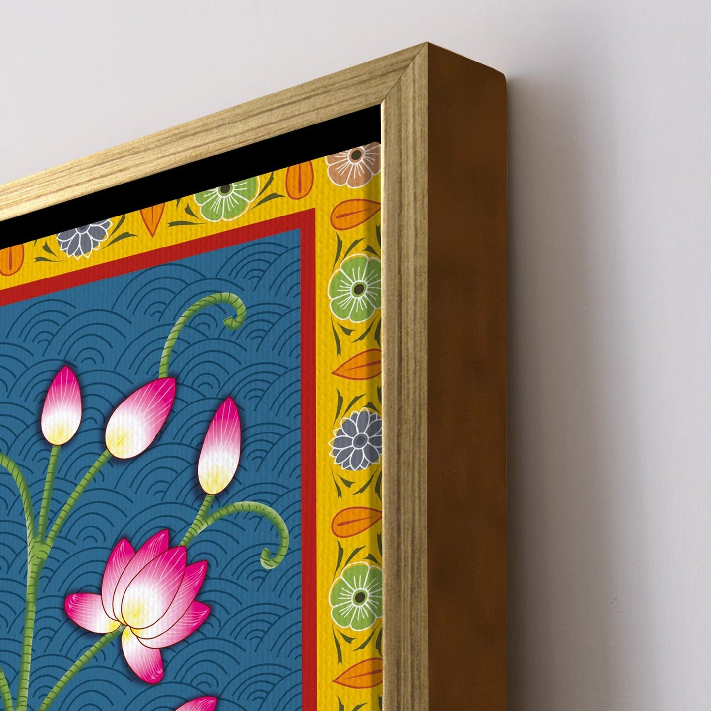 Traditional Shreenathji Pichwai Wall Art Canvas for Home Decor