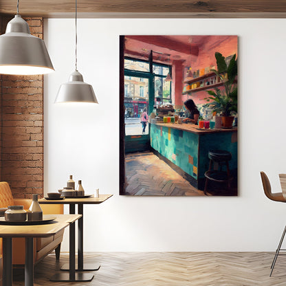 Modern Juice Bar Wall Art – Fresh & Vibrant Café Canvas Decor