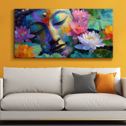 Premium Lord Buddha Canvas Painting for Serene Home Décor