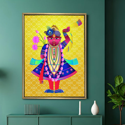 Traditional Pichwai Shreenathji Indian Heritage Canvas Wall Art
