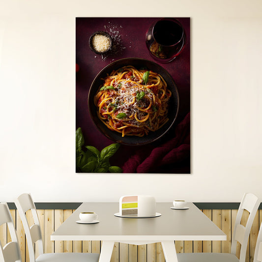 Italian Pasta Wall Art – Kitchen Café Restaurant Food Canvas
