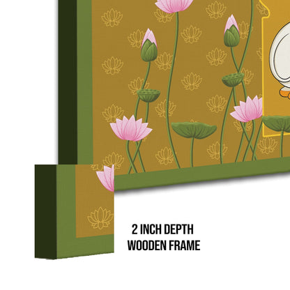 Traditional Indian Pichwai Canvas Wall Art Painting for Home Decor