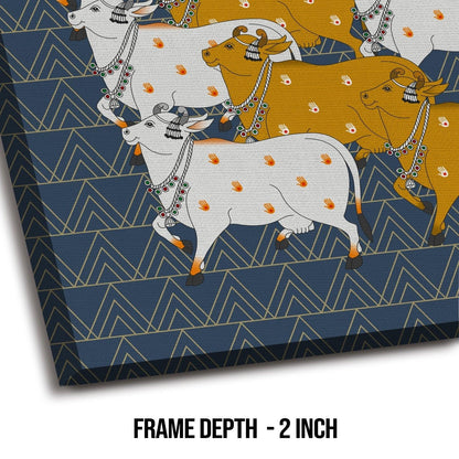 Indian Traditional Pichwai Canvas Wall Art Painting for Home Decor