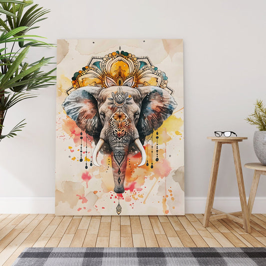 Elephant Vastu Canvas Painting