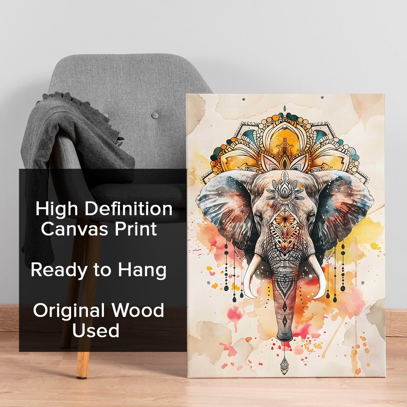 Elephant Vastu Canvas Painting