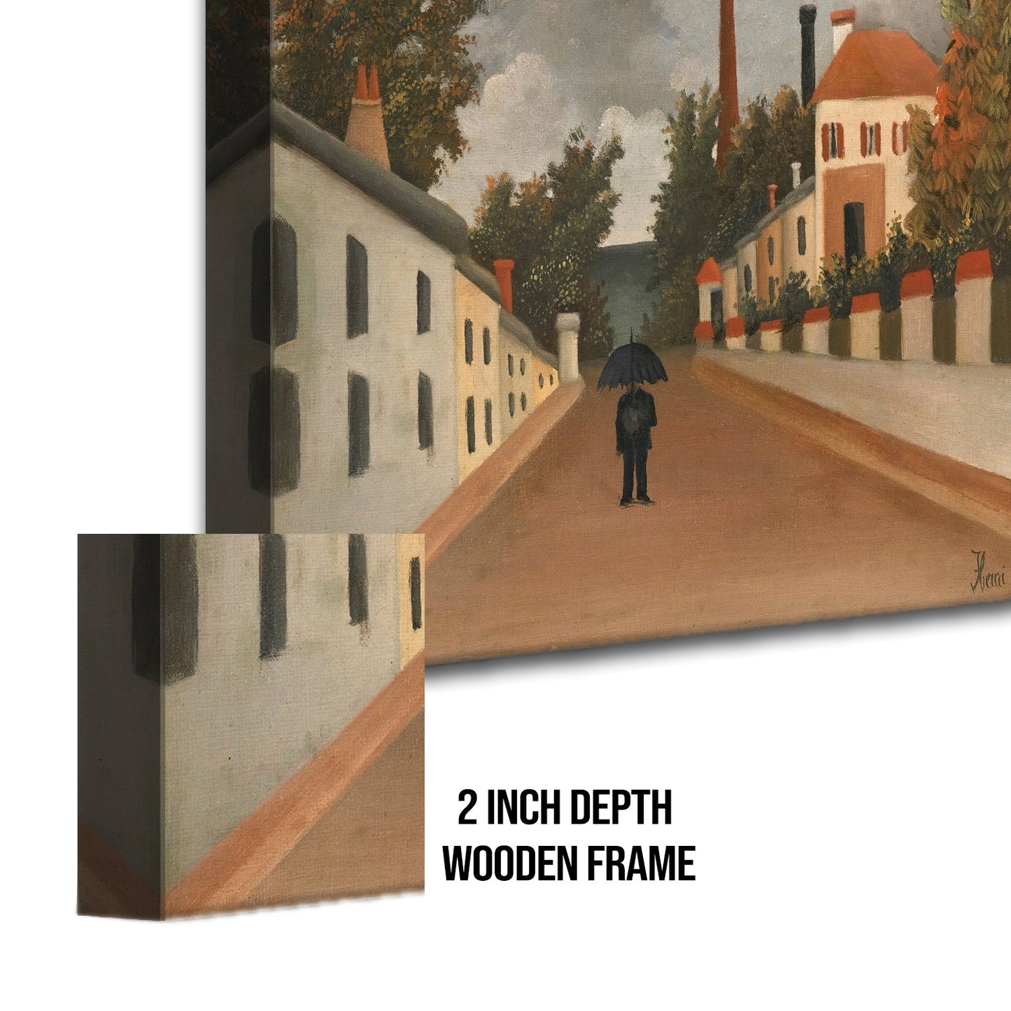 Outskirts of Paris Henri Rousseau Canvas Wall Art Classic Decor