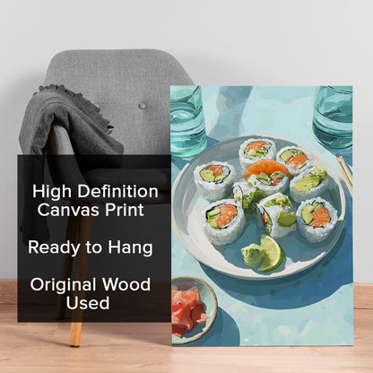 Food Painting Wall Art – Kitchen Restaurant Café Sushi Bar Canvas