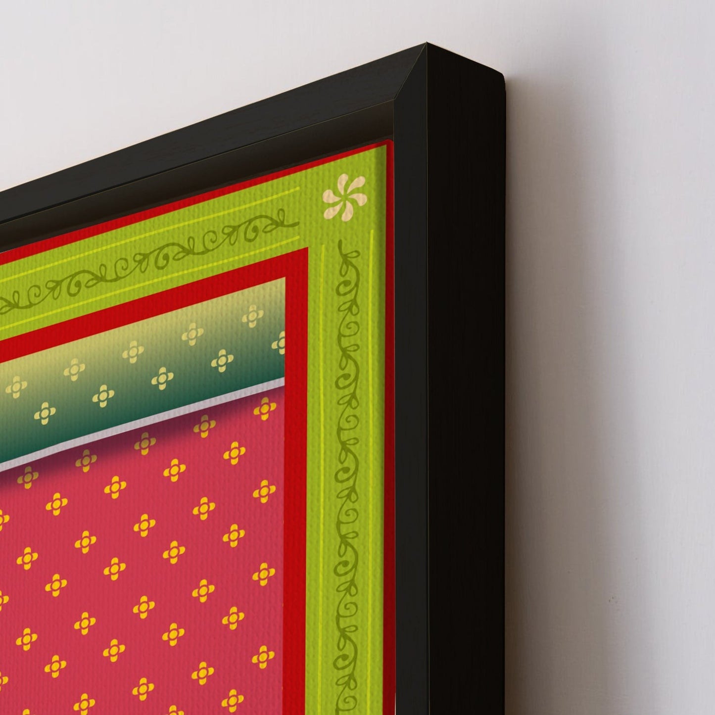 Shreenathji Pichwai Canvas Wall Art Traditional Indian Decor