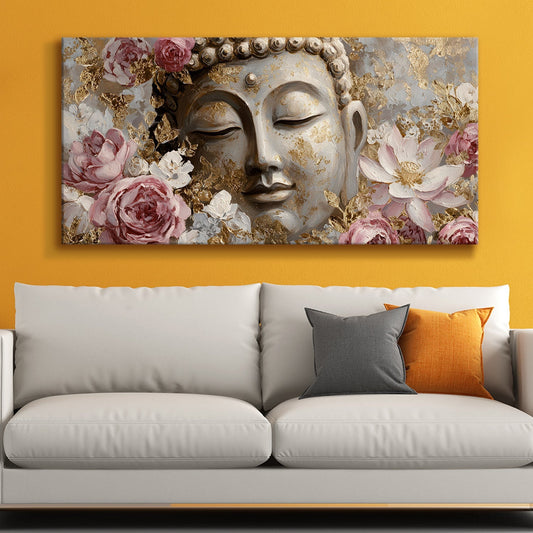 Premium Buddha Canvas Painting for Calm & Elegant Home Décor