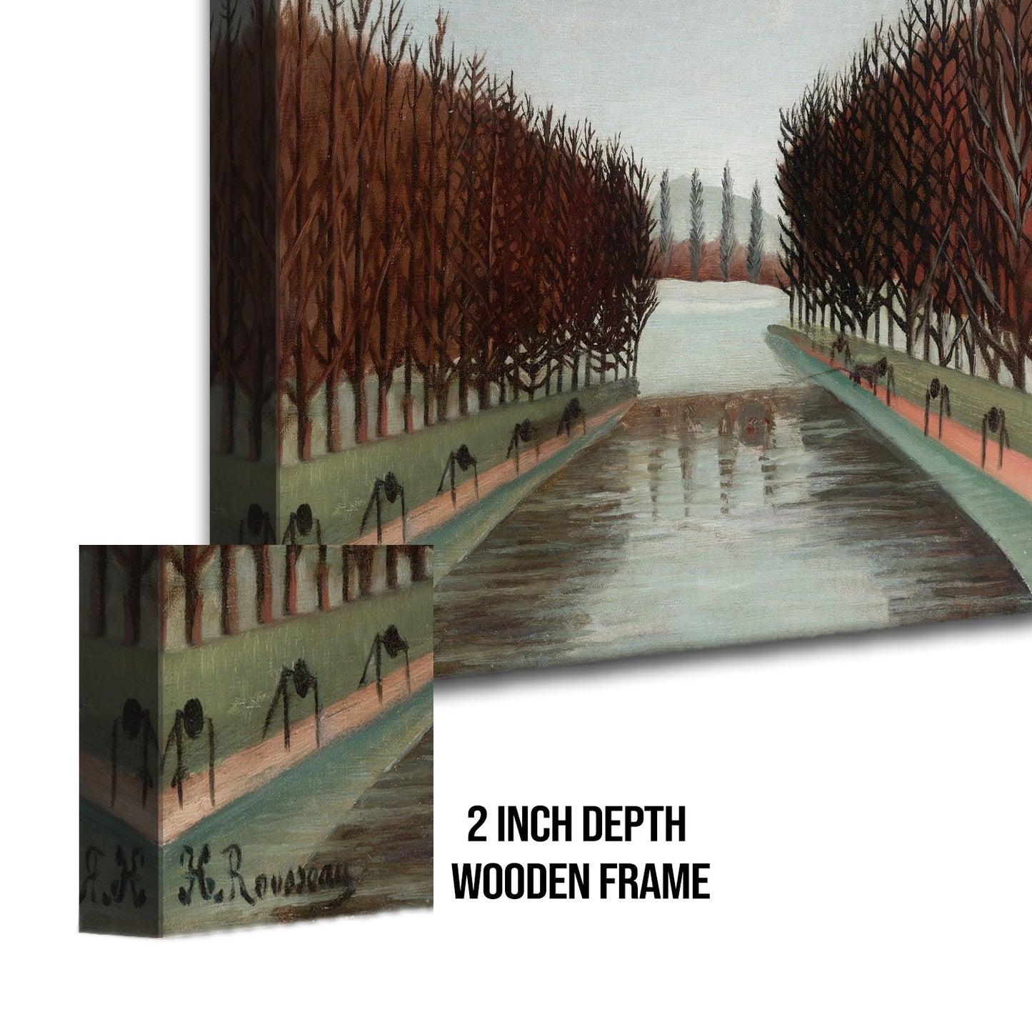 Avenue in the Park of Saint-Cloud Henri Rousseau Canvas Wall Art