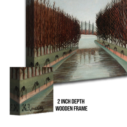 Avenue in the Park of Saint-Cloud Henri Rousseau Canvas Wall Art