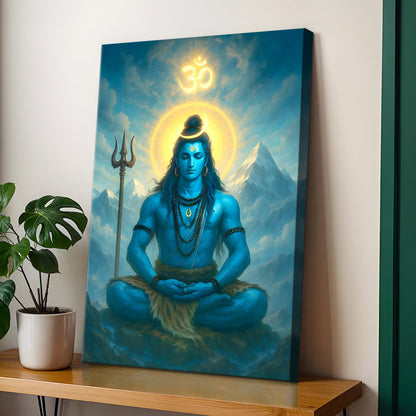 Lord Shiva Canvas Wall Art Painting for Living Room Home Décor