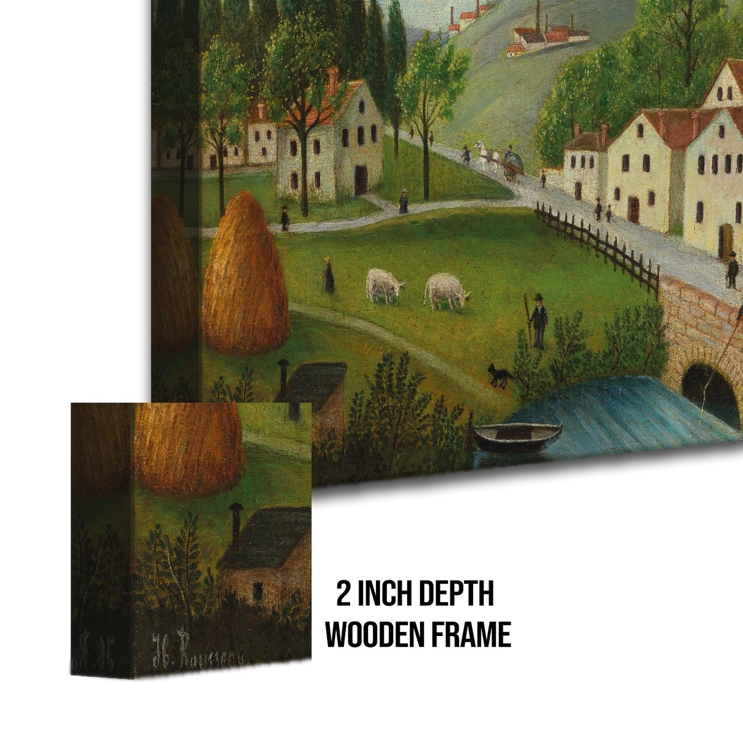 View of Malakoff Henri Rousseau Painting Canvas Wall Art Decor