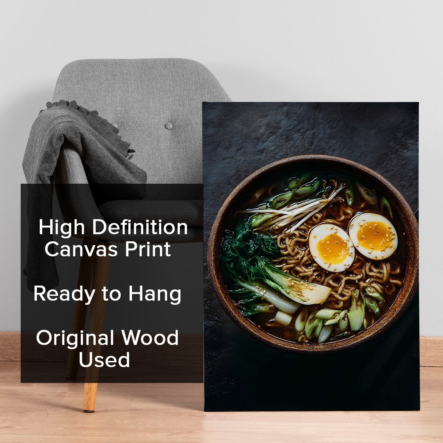 Japanese Ramen Bowl Wall Art – Asian Kitchen Restaurant Canvas
