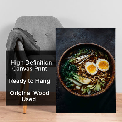 Japanese Ramen Bowl Wall Art – Asian Kitchen Restaurant Canvas