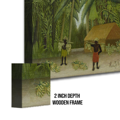Banana Harvest Henri Rousseau Painting Canvas Wall Art Decor