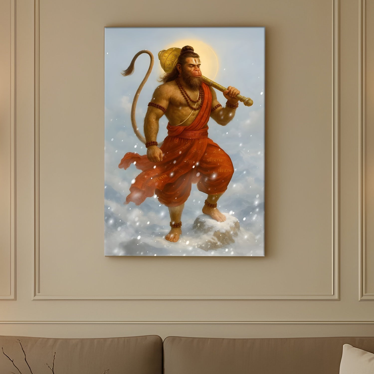 Lord Hanuman Canvas Wall Art