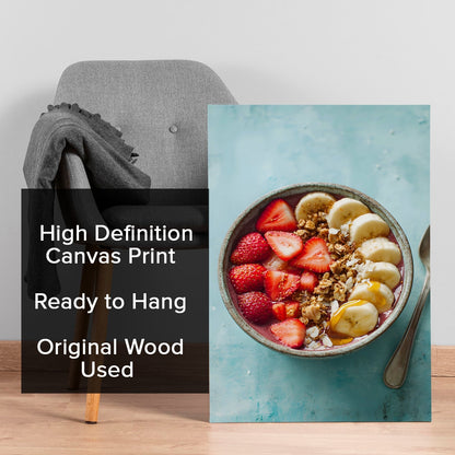Smoothie Bowl Wall Art – Healthy Breakfast Kitchen Café Canvas