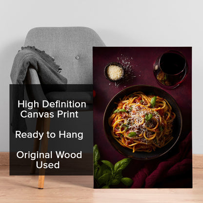 Italian Pasta Wall Art – Kitchen Café Restaurant Food Canvas