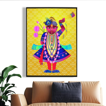 Traditional Pichwai Shreenathji Indian Heritage Canvas Wall Art