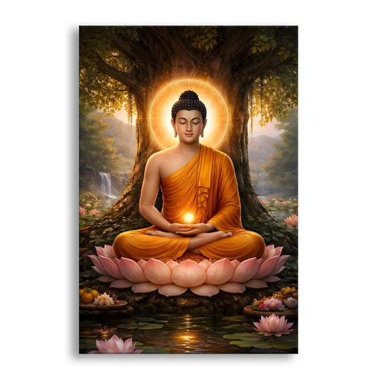 Serene Buddha Meditation Wall Art for Peaceful Home Décor