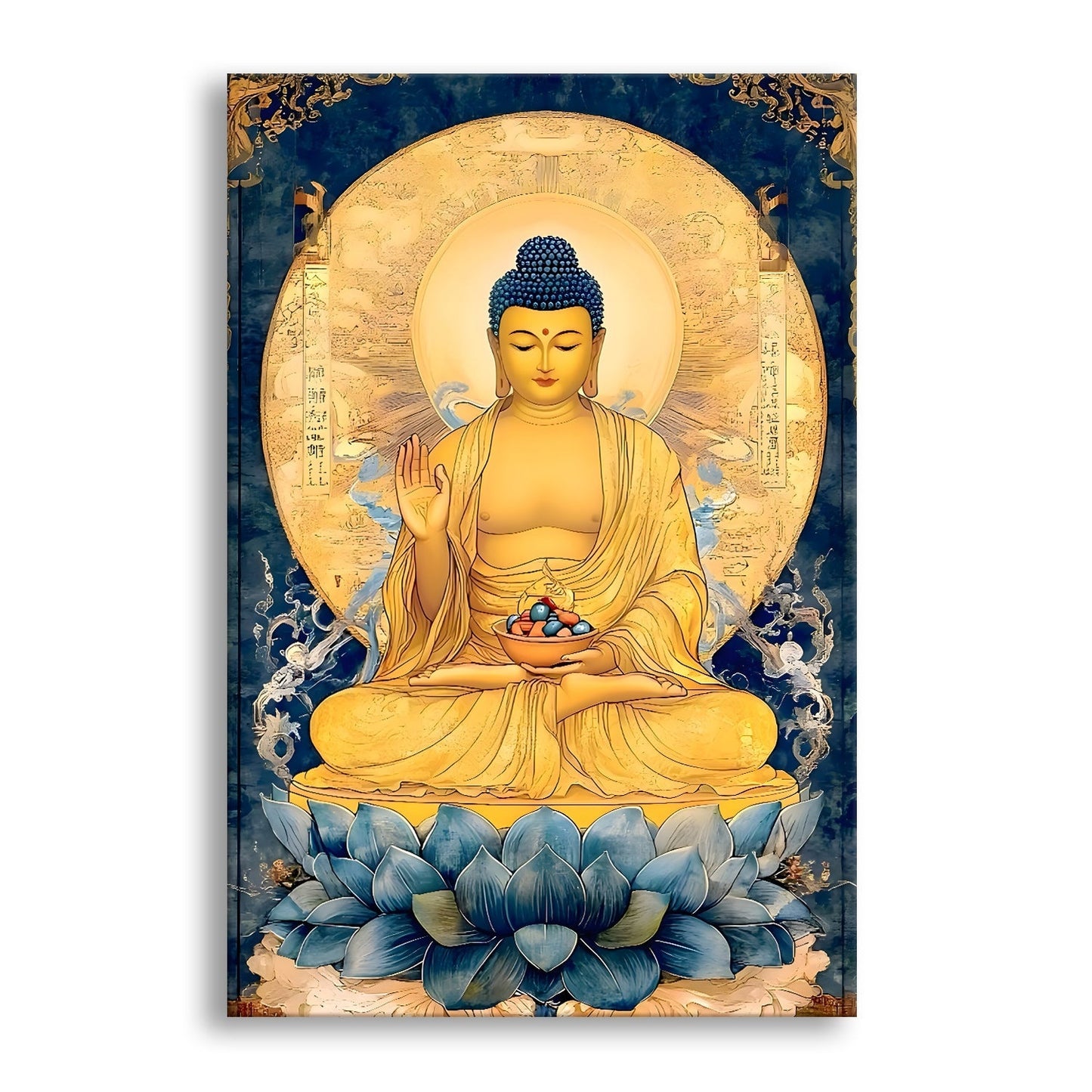 Peaceful Buddha Meditation Wall Art for Calm Home Décor
