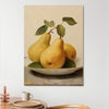 Golden Pears Still Life Wall Art – Elegant Kitchen Canvas Decor