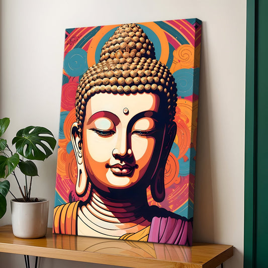 Minimalist Buddha Meditation Wall Art for Peaceful Home Décor