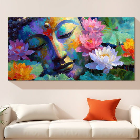 Premium Lord Buddha Canvas Painting for Serene Home Décor