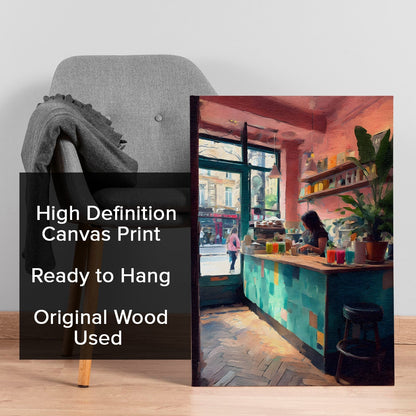 Modern Juice Bar Wall Art – Fresh & Vibrant Café Canvas Decor