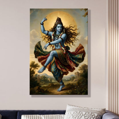 Lord Shiva Premium Canvas Wall Art Painting for Home Décor