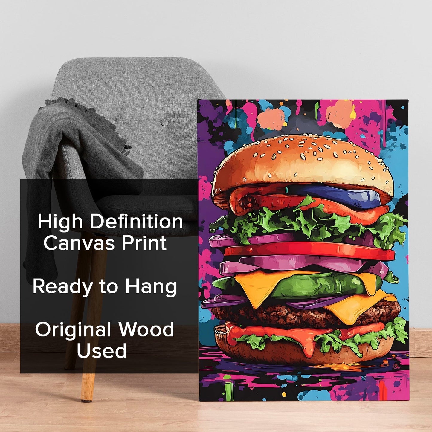 Stacked & Sassy Canvas Wall Art Painting for Modern Décor