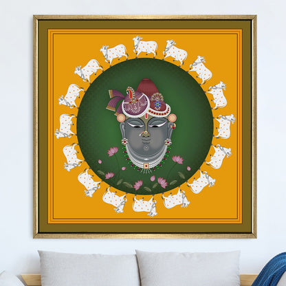 Traditional Indian Pichwai Canvas Wall Art Painting Home Decor