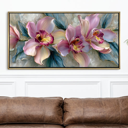 Cattleya Orchid Style Flower Wall Art