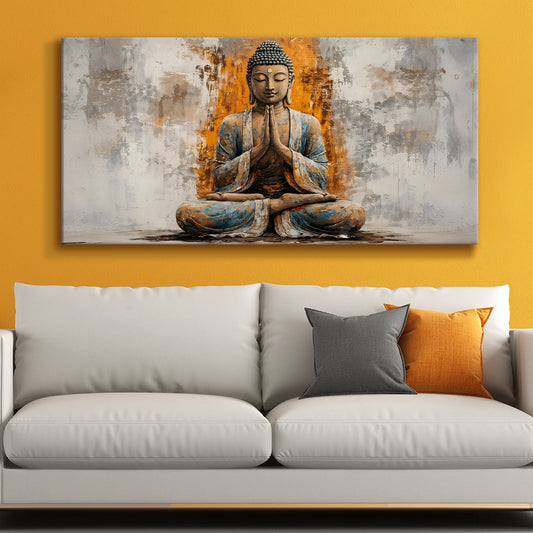 Spiritual Lord Buddha Canvas Painting for Serene Home Décor