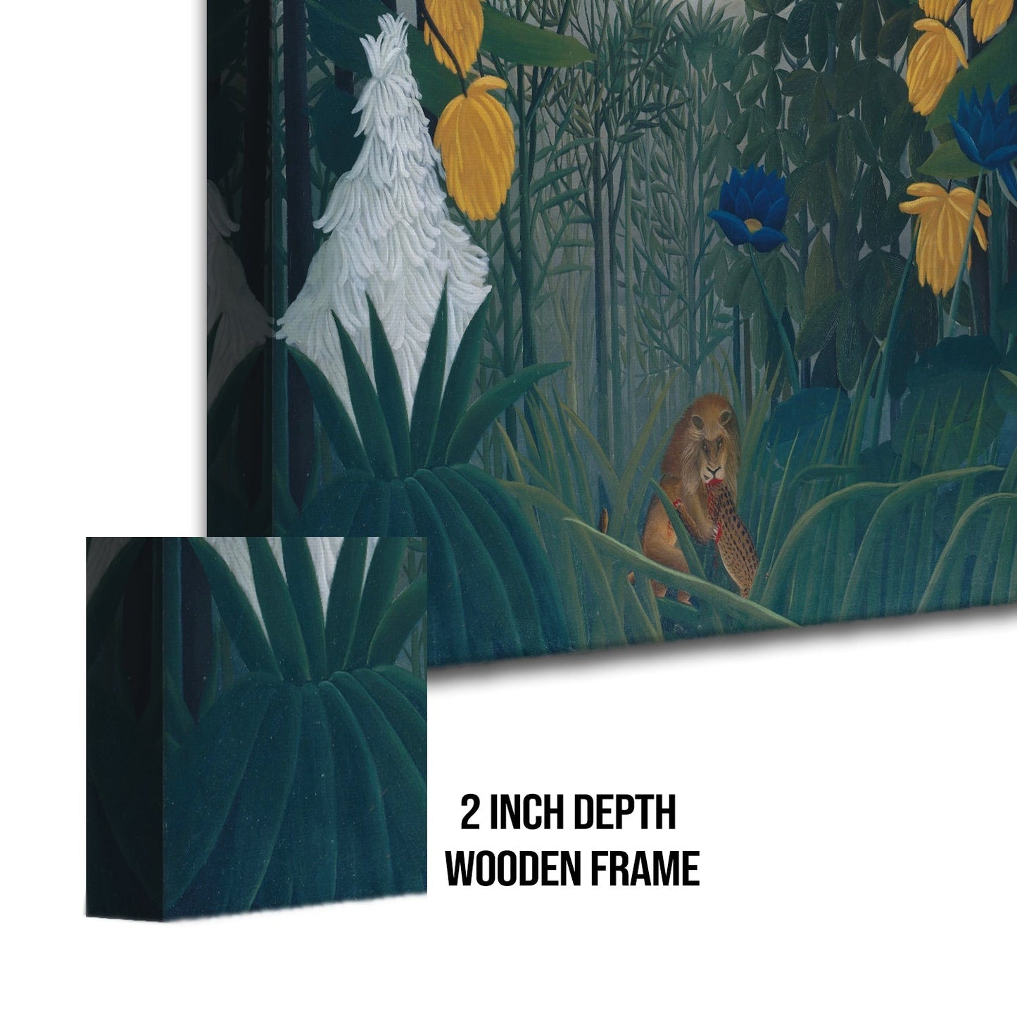 The Repast of the Lion Henri Rousseau Painting Canvas Wall Art
