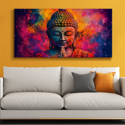 Tranquil Lord Buddha Canvas Painting for Peaceful Home Décor