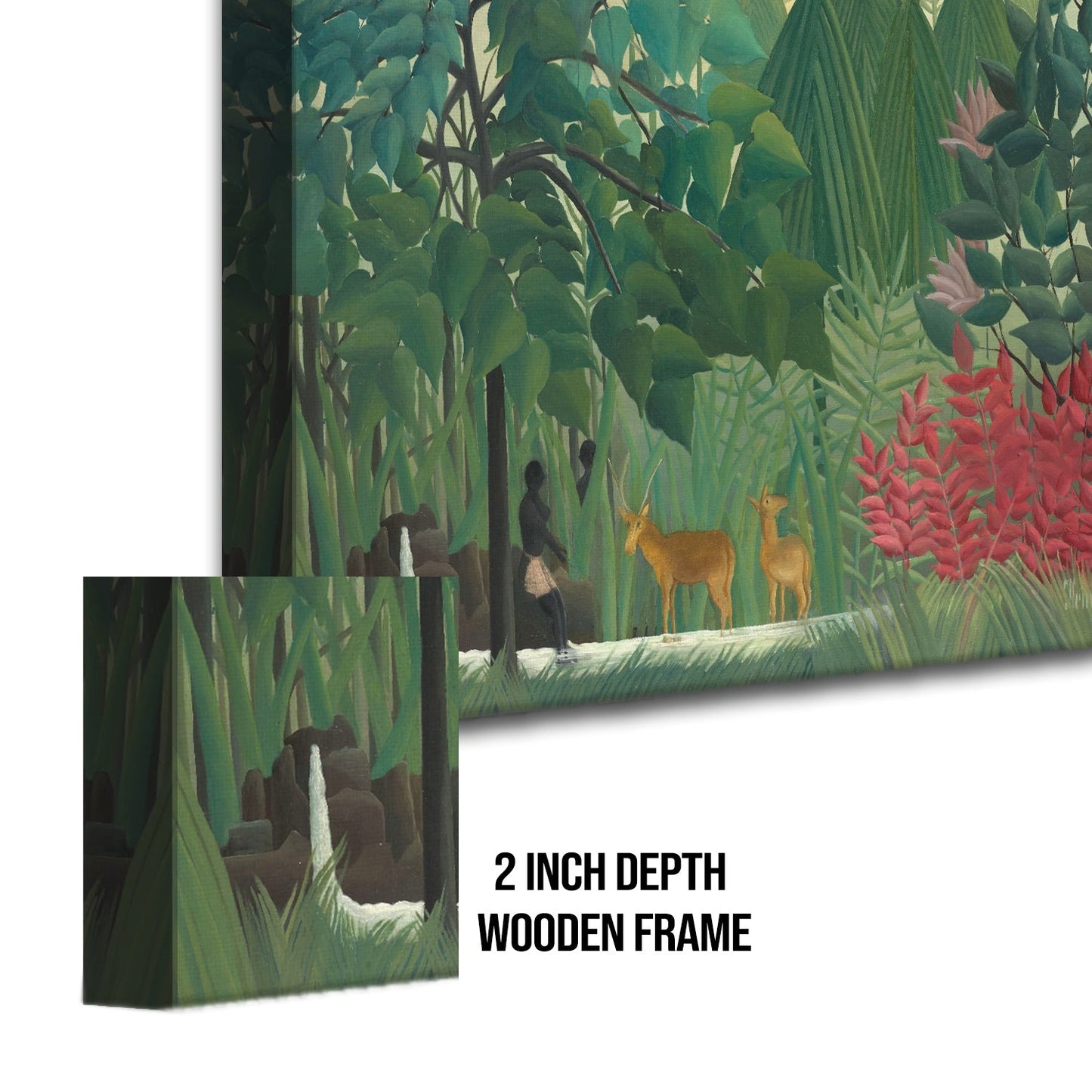 Equatorial Forest with Monkeys Henri Rousseau Canvas Wall Art