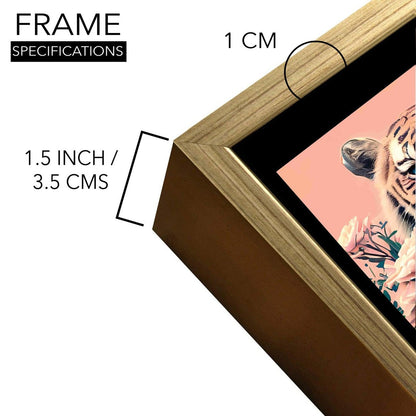 Tiger with Bouquet – Modern Wildlife Canvas Art for Home Decor