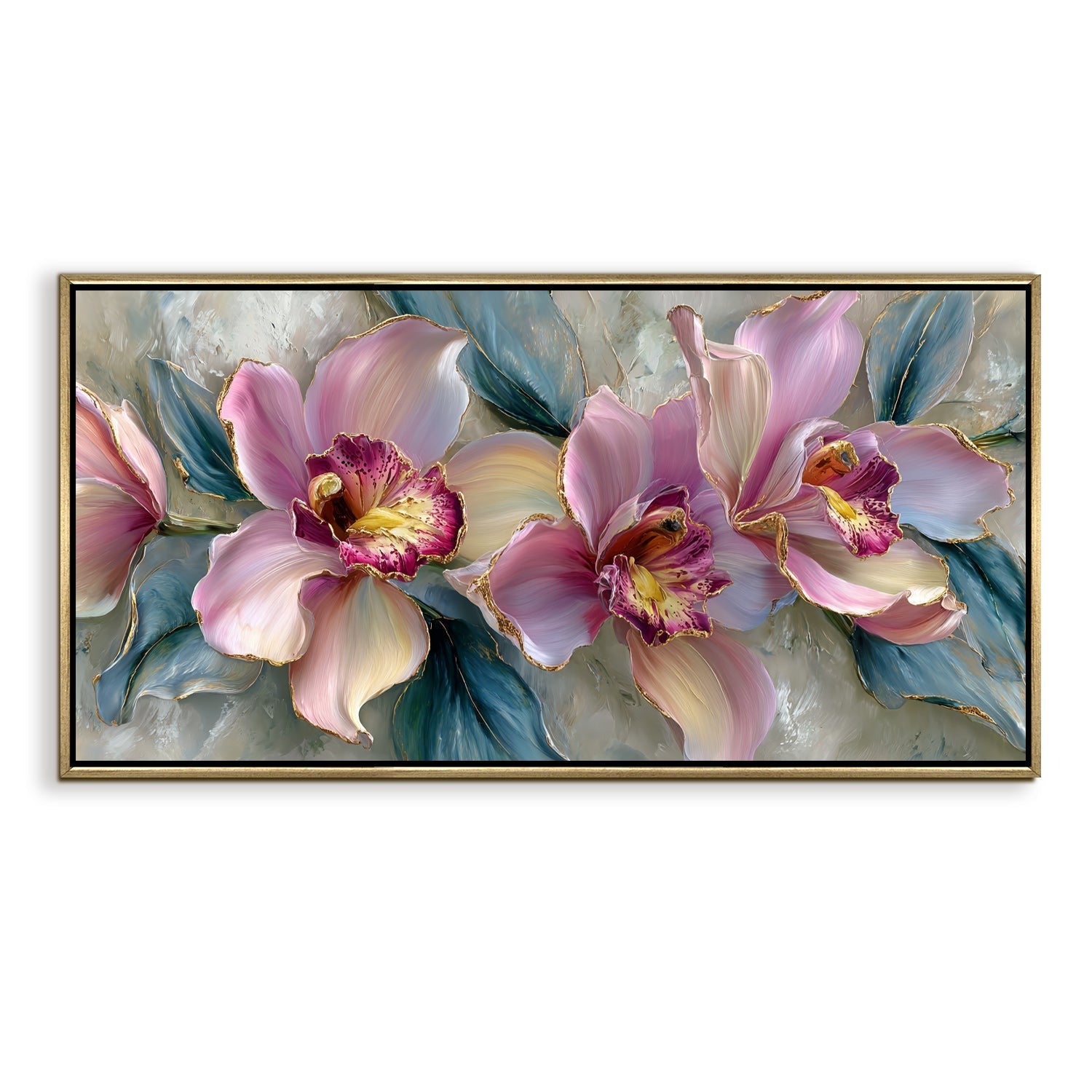 Cattleya Orchid Style Flower Wall Art