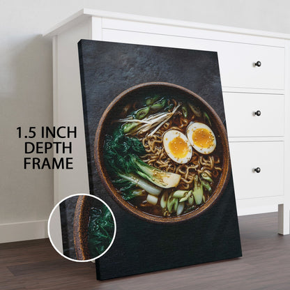 Japanese Ramen Bowl Wall Art – Asian Kitchen Restaurant Canvas
