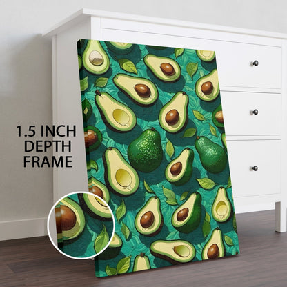 Avocado Love Canvas Wall Art for Vibrant Kitchen Décor