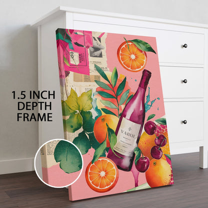 Vibrance & Vino Canvas Wall Art Painting for Modern Home Décor