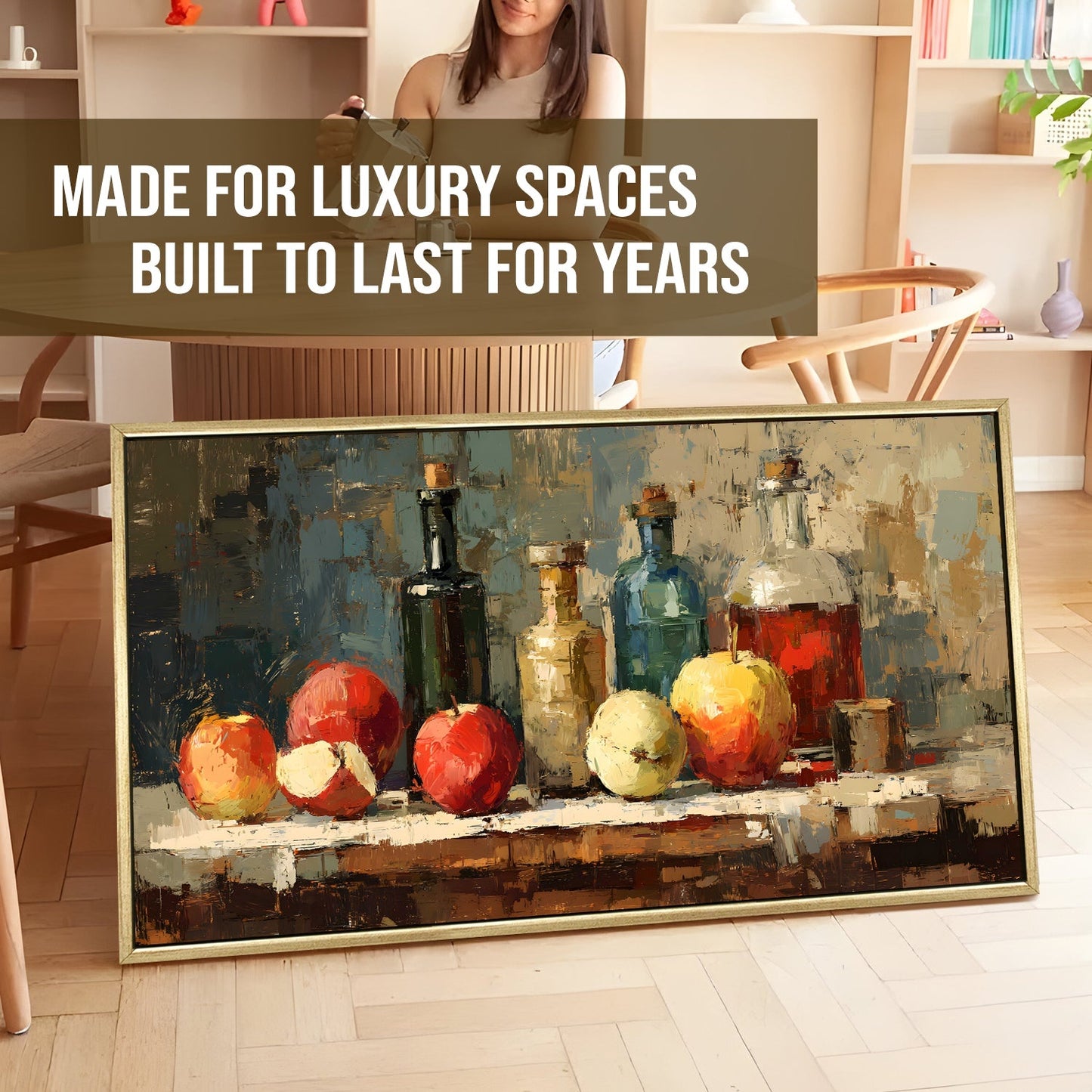 European Kitchen Wall Art – Elegant Café Dining Canvas Decor